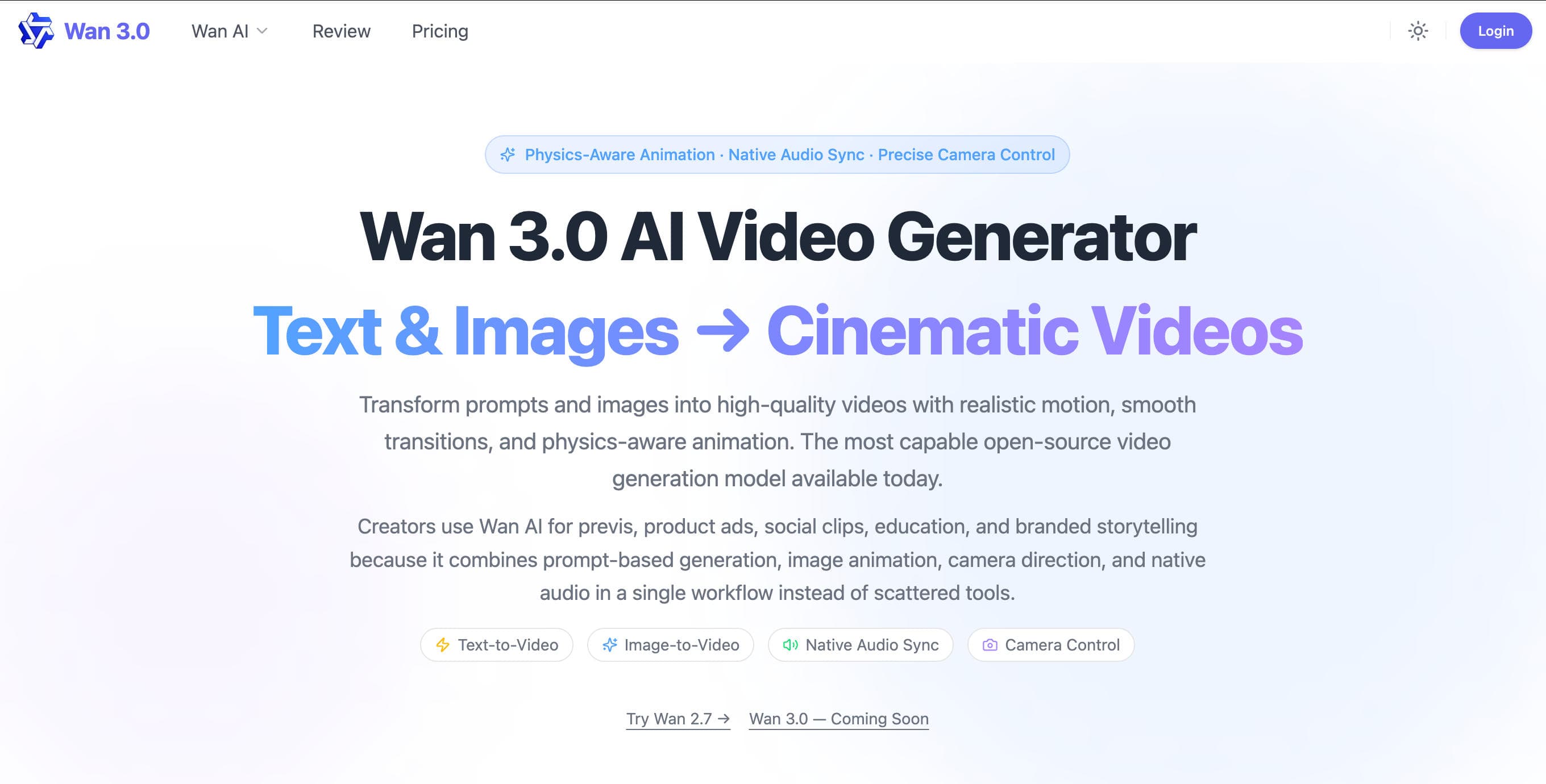 Wan 3.0 vs Google Veo 3 AI video generator comparison 2026